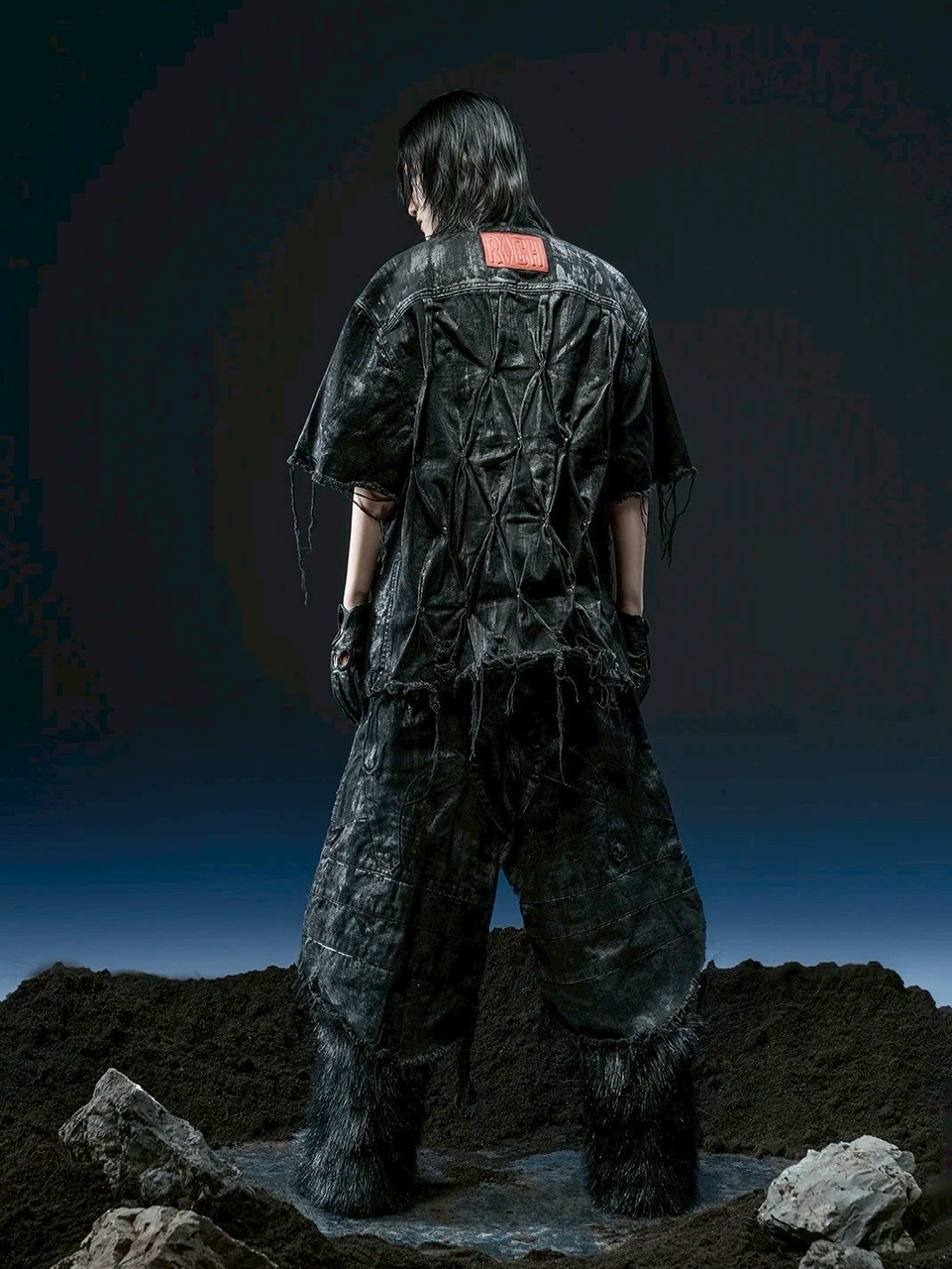 1/2 20:00再販【RICH】Knight Wide Waxed Short Pants/ 【リッチ