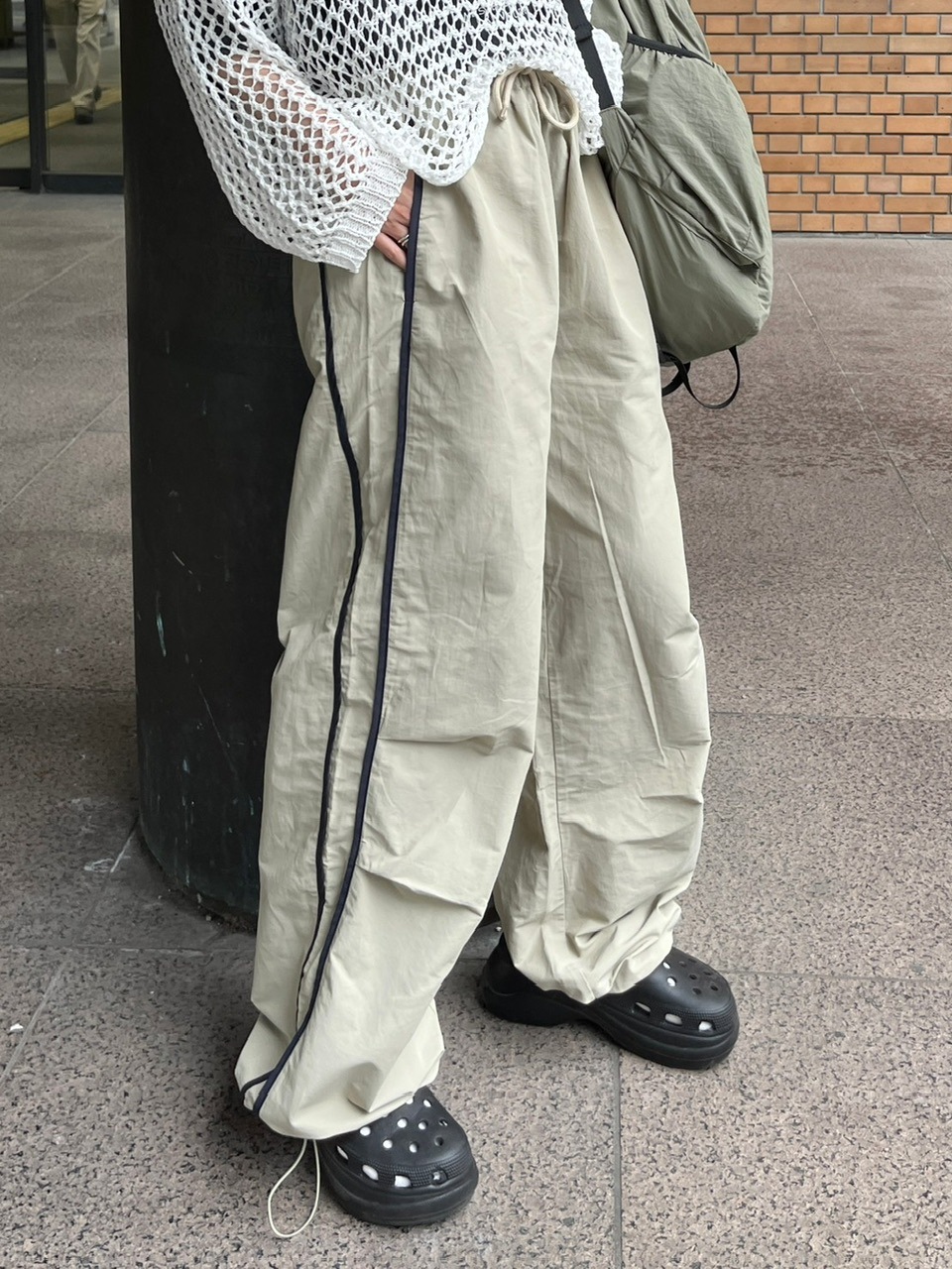 受注制【youll】nylon track wide pants (5color) | OUR BRAND,youll | PRESSING WEB  SHOP