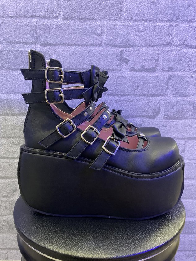 【激レア品❣️】デモニア Demonia 厚底　紫　蛍光色 激レア品❣️】デモニア Demonia 厚底紫蛍光色