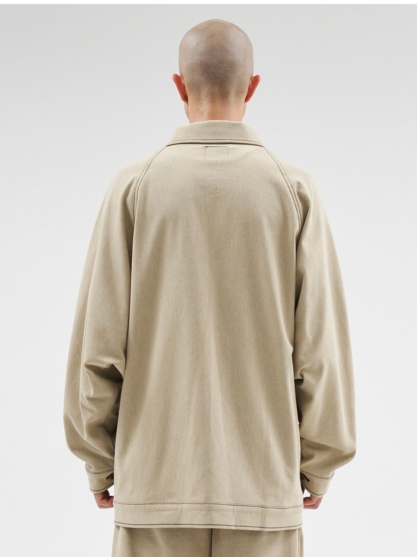 AJOBYAJO】Batwing Two-Tone Twill Jacket | OUR BRAND,AJOBYAJO