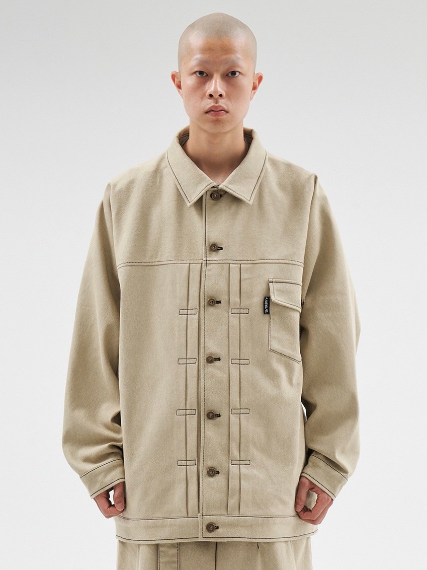 【AJO AJOBYAJO】24SS★ Batwing Two-Tone Twill Jacket AJOBYAJO】Batwing Two-Tone Twill Jacket | OUR BRAND,AJOBYAJO