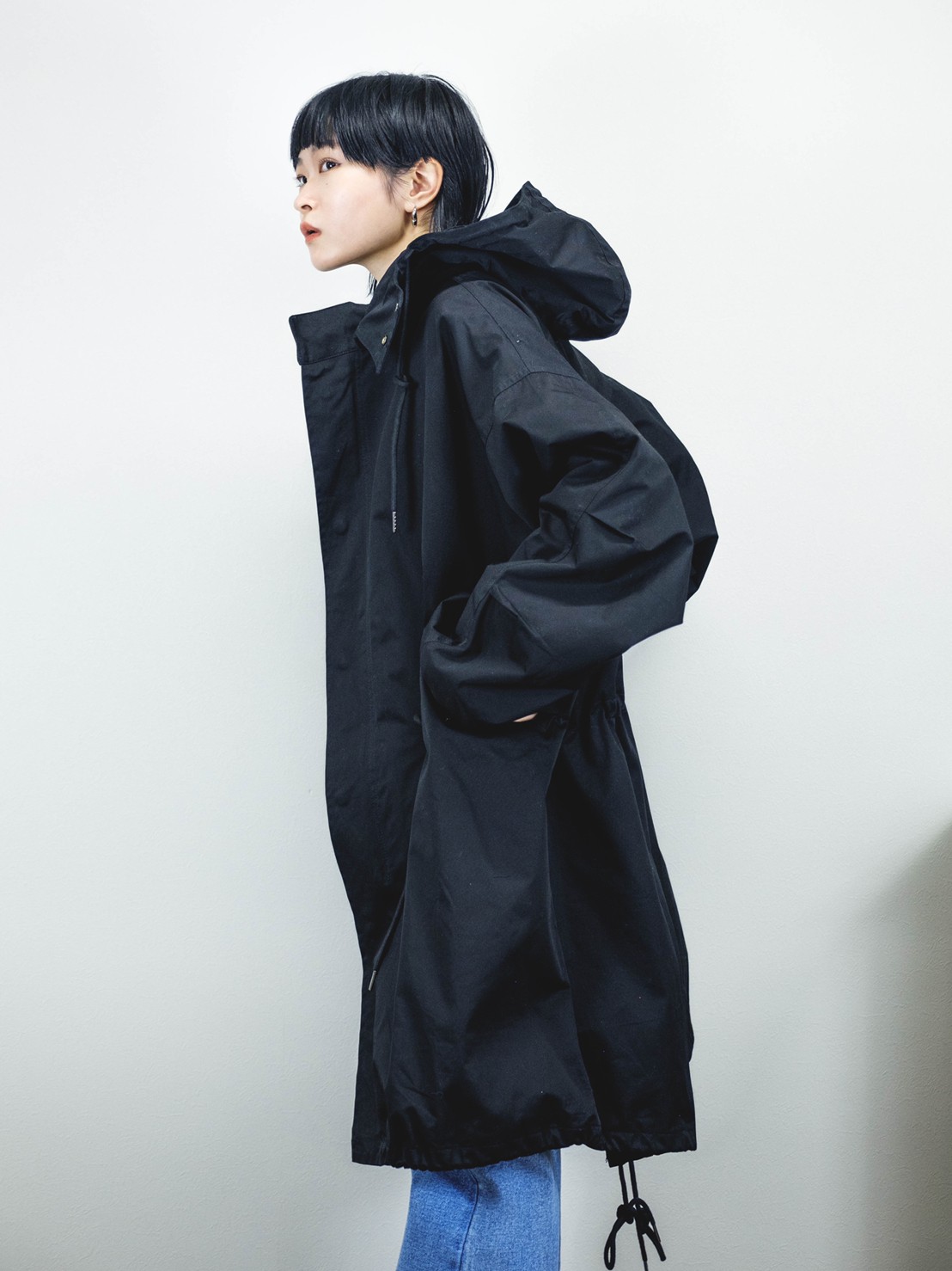 受注制【Chikashitsu +】oversized military coat (2color) | OUR
