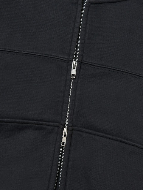 【NOMANUAL】OVERDYED N.F HOODED ZIP-UP