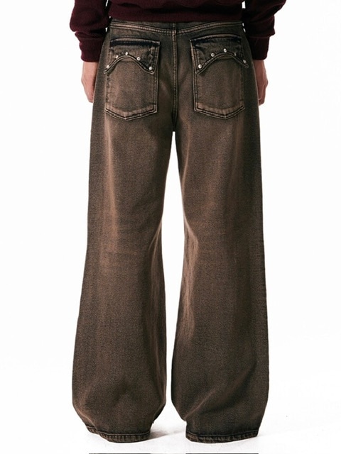 AAKAM】Multi Studded Denim Pants | OUR BRAND,AAKAM