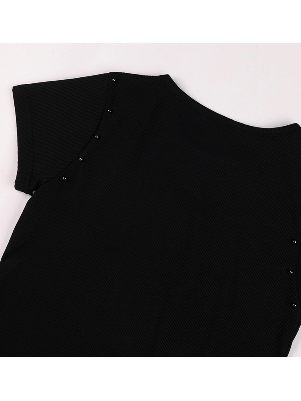 ★FANCYCLUB★ETERNAL STUD TEE (BLACK)★正規品/韓国直送料込 FANCY CLUB】ETERNAL STUD TEE（Tシャツ/カットソー）｜FANCY