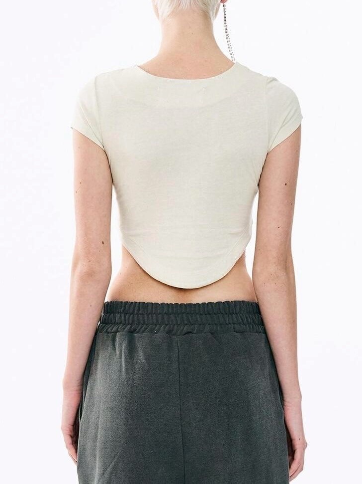 「ODDONEOUT」Washing denim Vneck top レディース ODDONEOUT】Washing denim Vneck top | OUR BRAND,ODDONEOUT