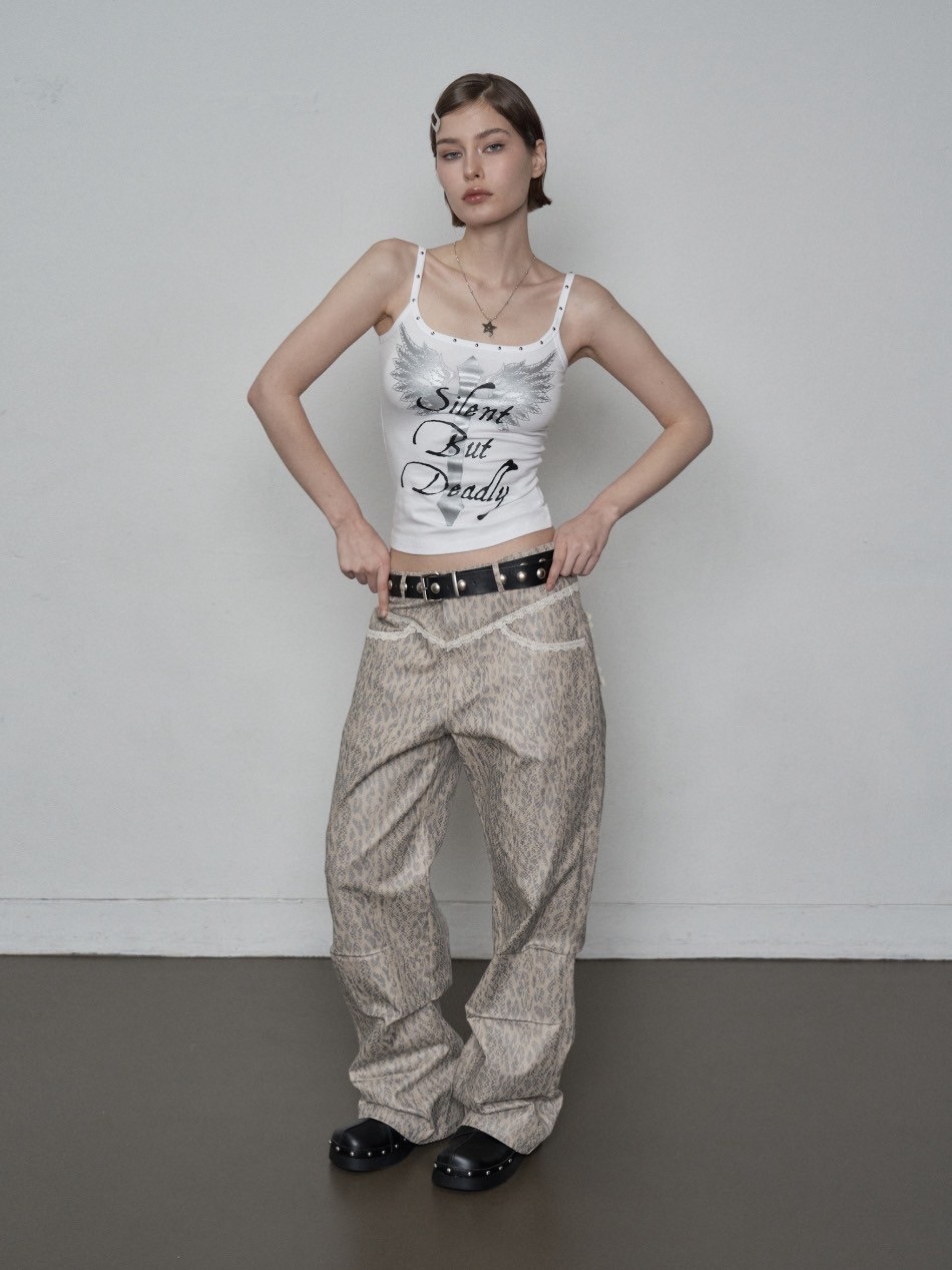 SETUP‐EXE】CROSS STUDDED SLEEVELESS / 【セットアップエグゼ