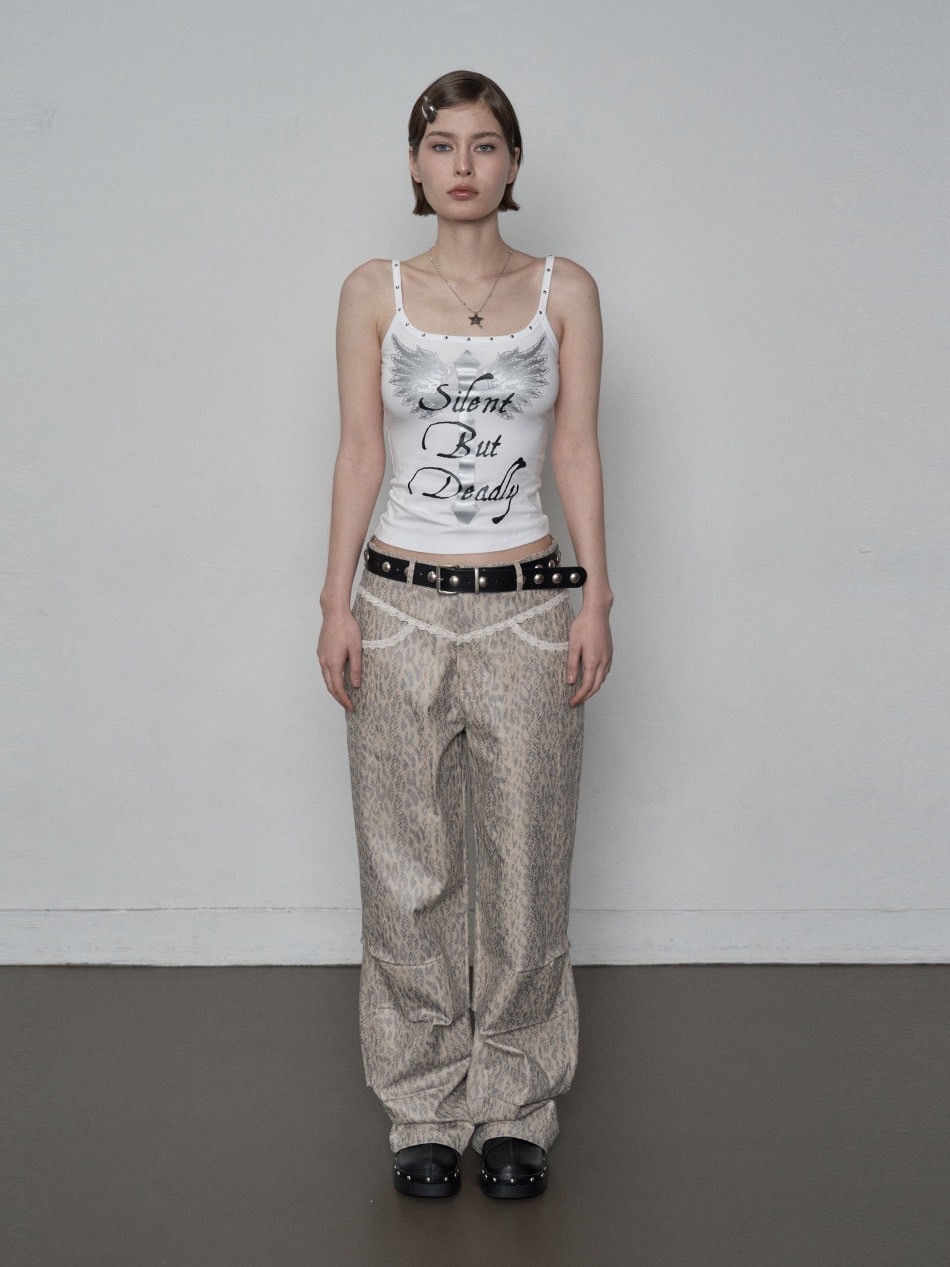 SETUP‐EXE】CROSS STUDDED SLEEVELESS / 【セットアップエグゼ】クロス