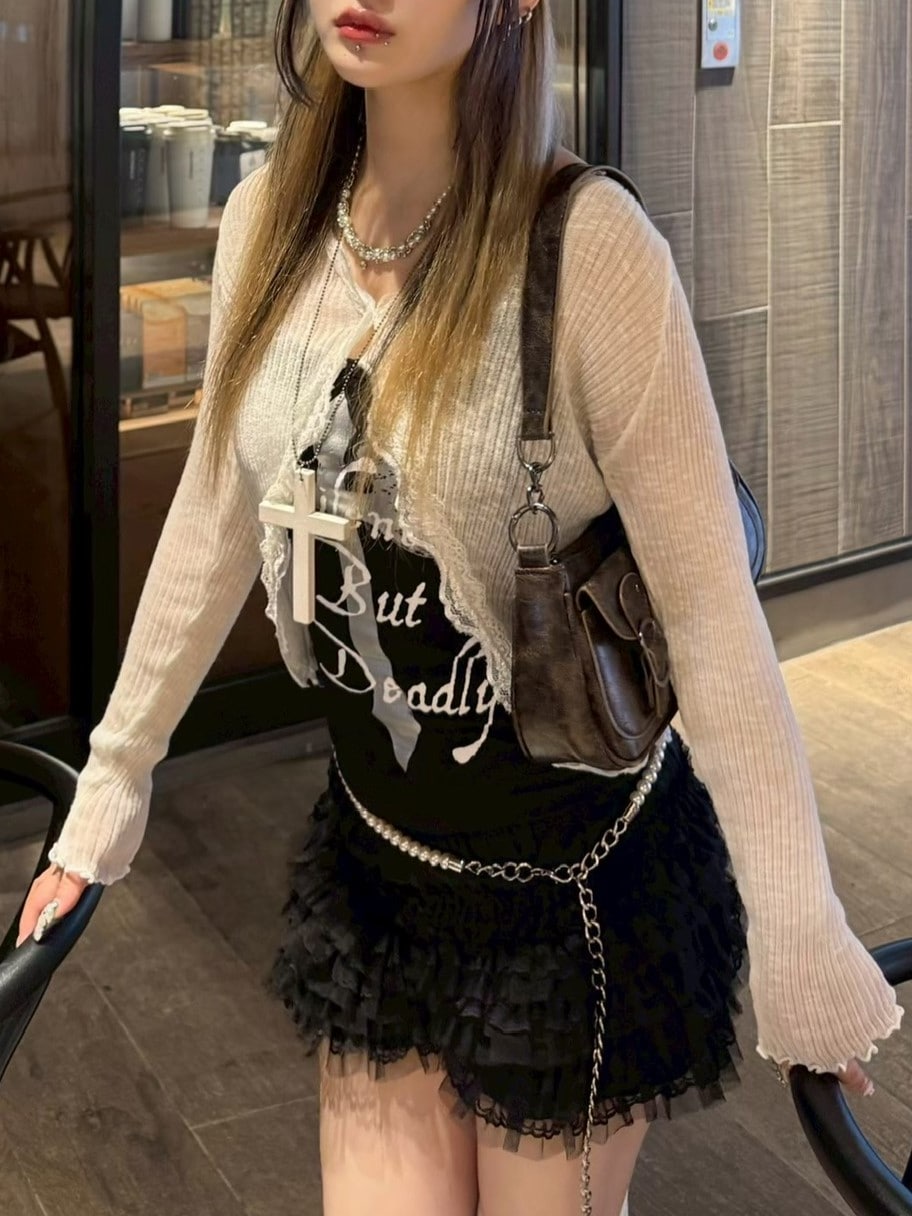 SETUP‐EXE】CROSS STUDDED SLEEVELESS / 【セットアップエグゼ】クロス