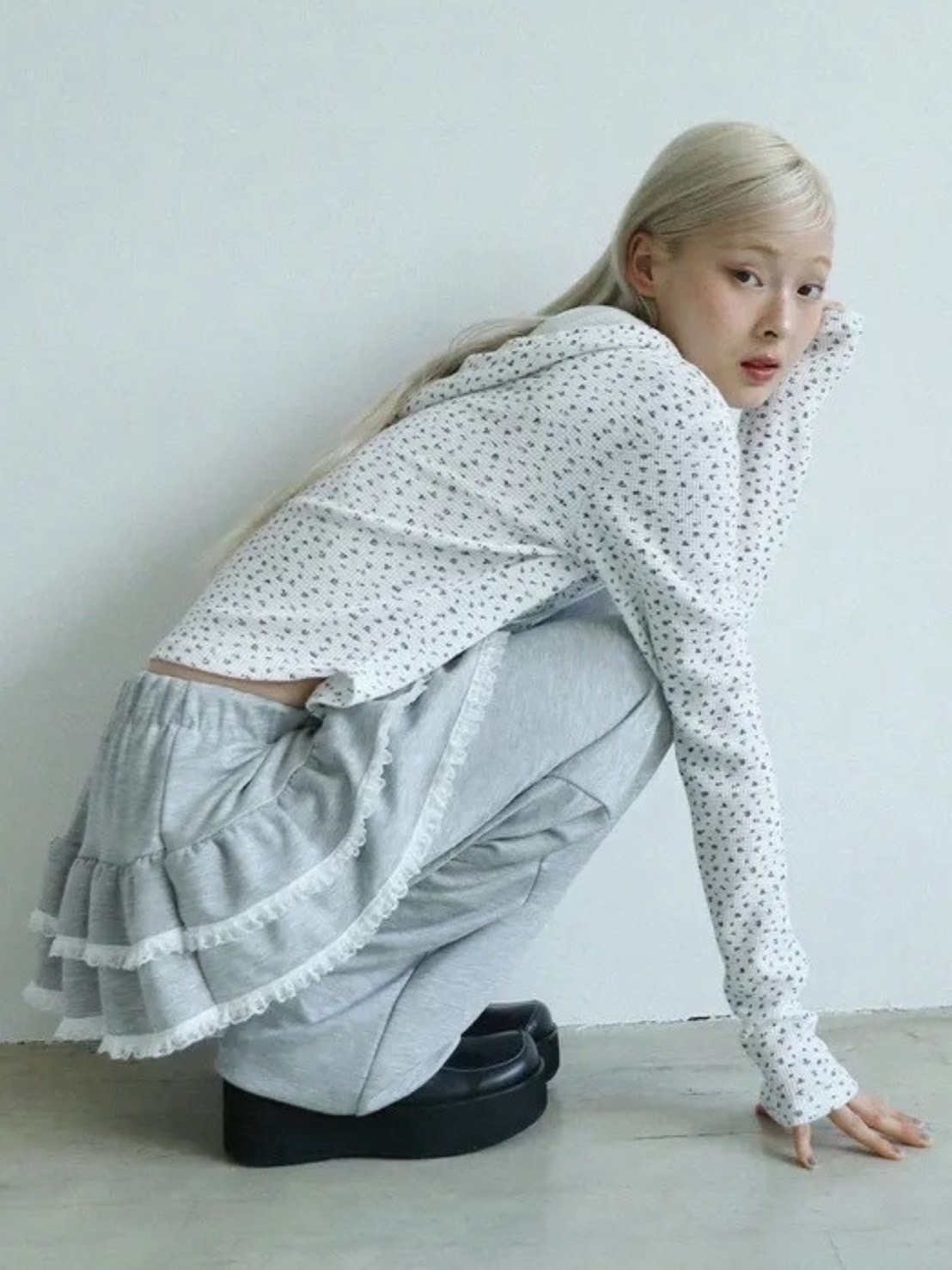 【Uglyshadow】LACE CANCAN PANTS