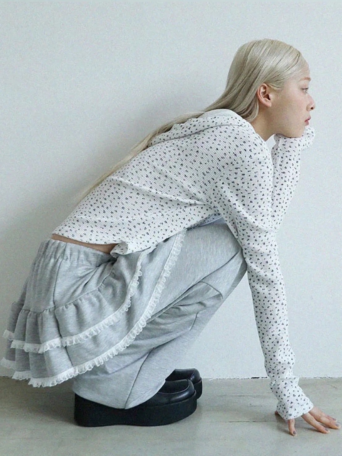 【Uglyshadow】LACE CANCAN PANTS
