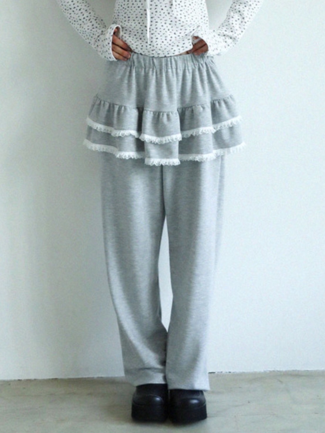 【Uglyshadow】LACE CANCAN PANTS