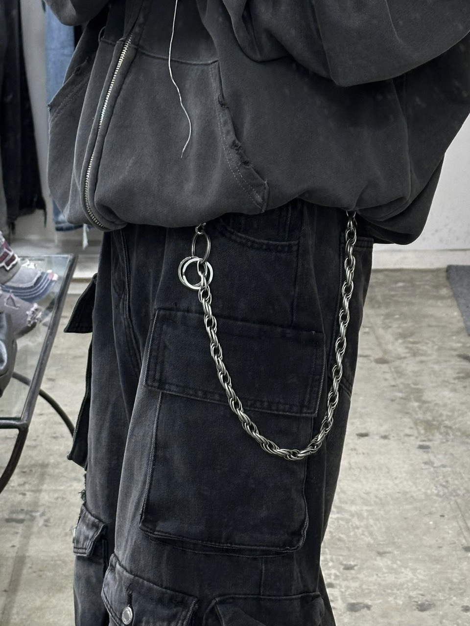 大阪店WEB限定【Chikashitsu +】original wallet chain