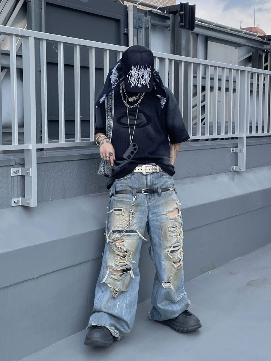 【XU DOG】pocket cargo denim pants サイズ1 XU DOG】pocket cargo denim pants サイズ1