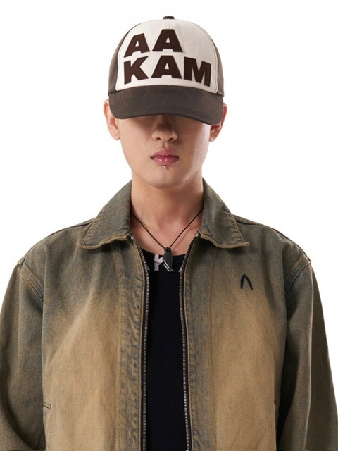 ★AAKAM★ Leather Mixed Logo Ball Cap AAKAM】Leather Patch Ball Cap | OUR BRAND,AAKAM | PRESSING