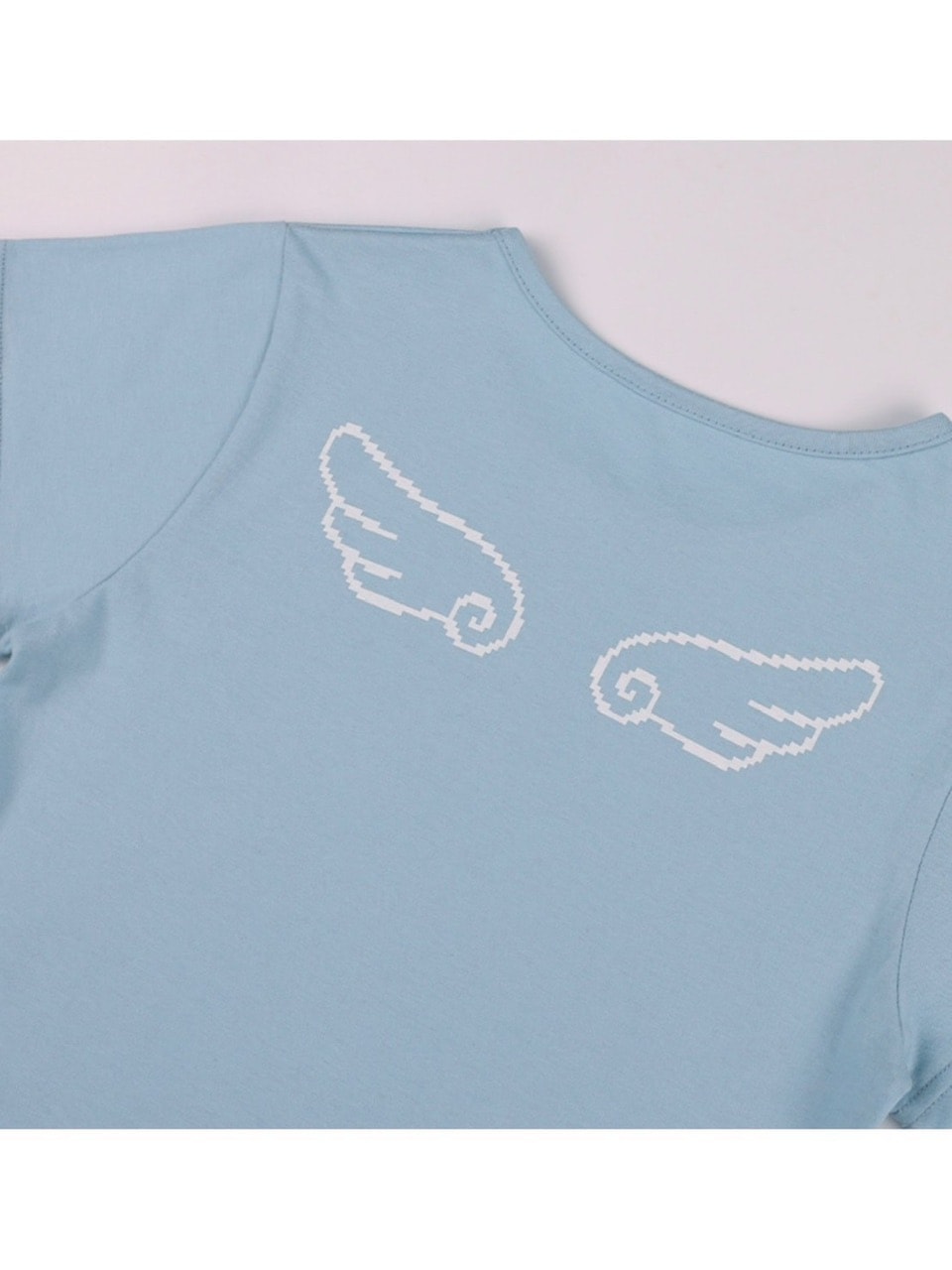 ☆NASTY FANCY CLUB☆ Angel Mark Crop Tee SKY BLUE F25QB104 ANGEL MARK CROP TEE (SKY BLUE) F25QB104 - FANCY CLUB | 60