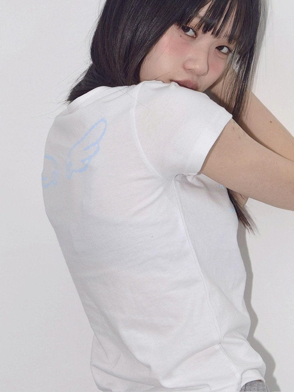 FANCY CLUB】ANGEL MARK CROP TEE | OUR BRAND,FANCY CLUB