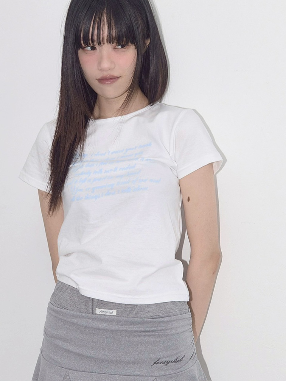 [FANCY CLUB] Tシャツ 半袖 ANGEL MARK CROP TEE (2color) FANCY CLUB】ANGEL MARK CROP TEE | OUR BRAND,FANCY CLUB