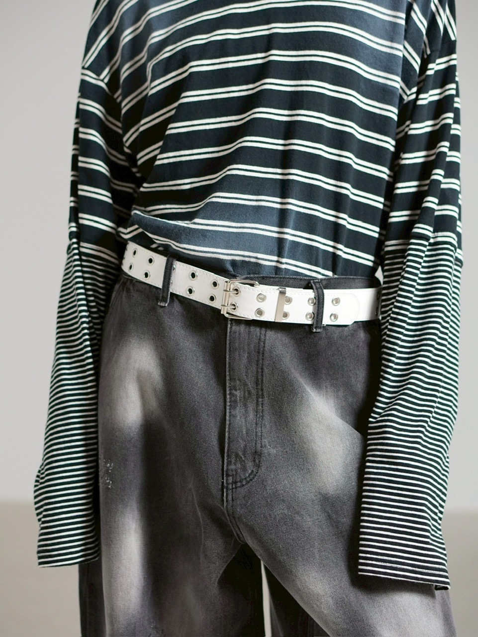 受注制【Chikashitsu +】eyelet belt (4color) | OUR BRAND