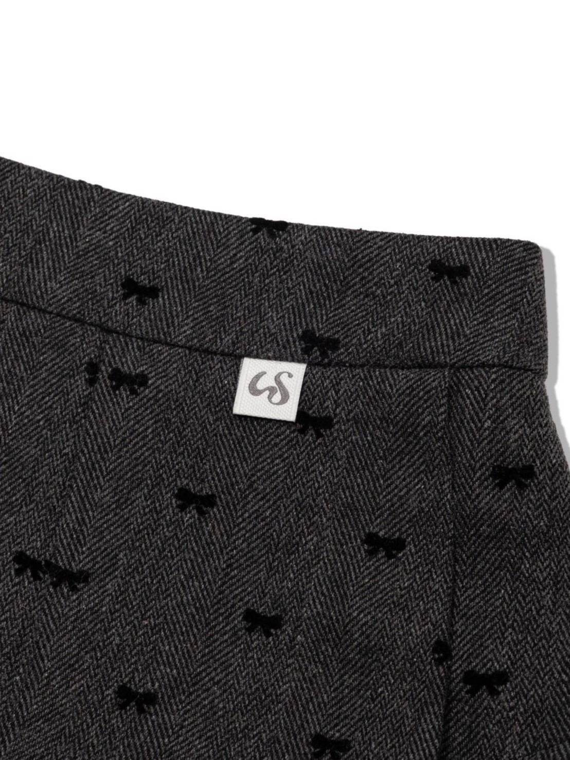 【Uglyshadow】RIBBON MIDI SKIRT