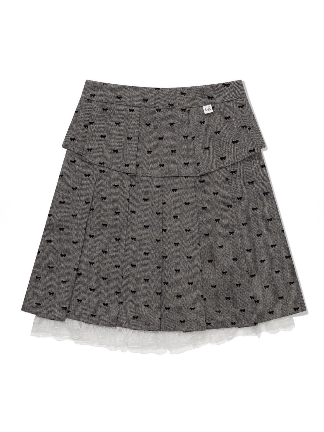 【Uglyshadow】RIBBON MIDI SKIRT