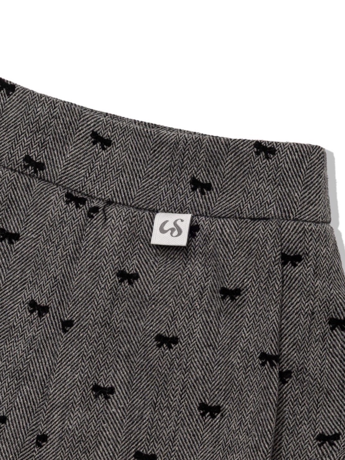 【Uglyshadow】RIBBON MIDI SKIRT