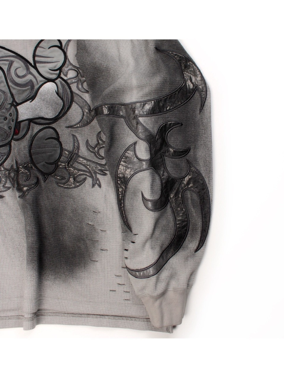 GALFY】汚れ部族ワッフルロンTEE / 【ガルフィー】汚れ部族ワッフル