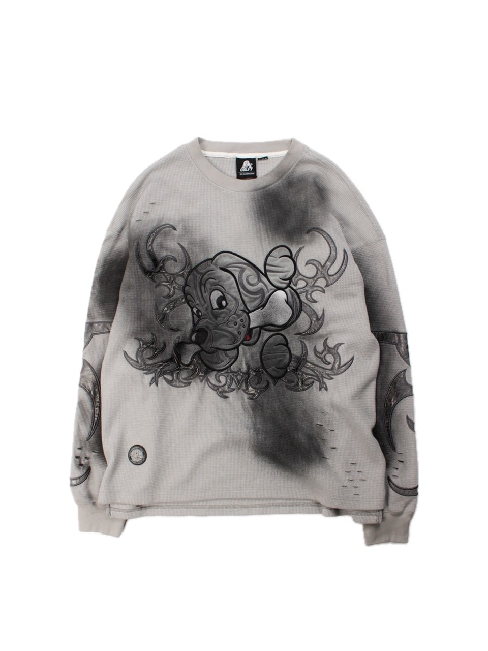 GALFY】汚れ部族ワッフルロンTEE / 【ガルフィー】汚れ部族ワッフル