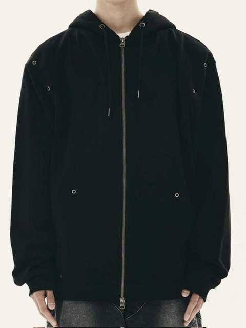 パーカー・フーディ THE COLDEST MOMENT TCM angel hooded zipup black 231001 THECOLDESTMOMENT】TCM angel hooded zip-up | OUR BRAND