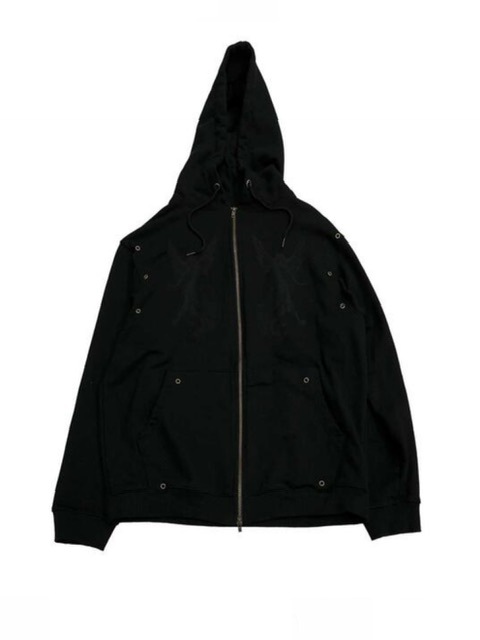 パーカー・フーディ THE COLDEST MOMENT TCM angel hooded zipup black 231001 THECOLDESTMOMENT】TCM angel hooded zip-up | OUR BRAND