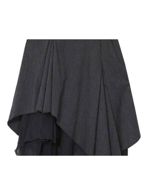 【Miseki SEOUL】24FW★ Unbalanced layered skirt Miseki seoul】Unbalanced layered skirt | OUR BRAND,Miseki