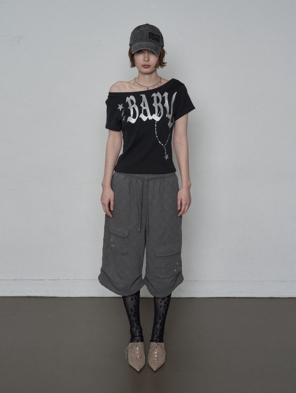 SETUP‐EXE】BABY WIDE NECK TOP / 【セットアップエグゼ