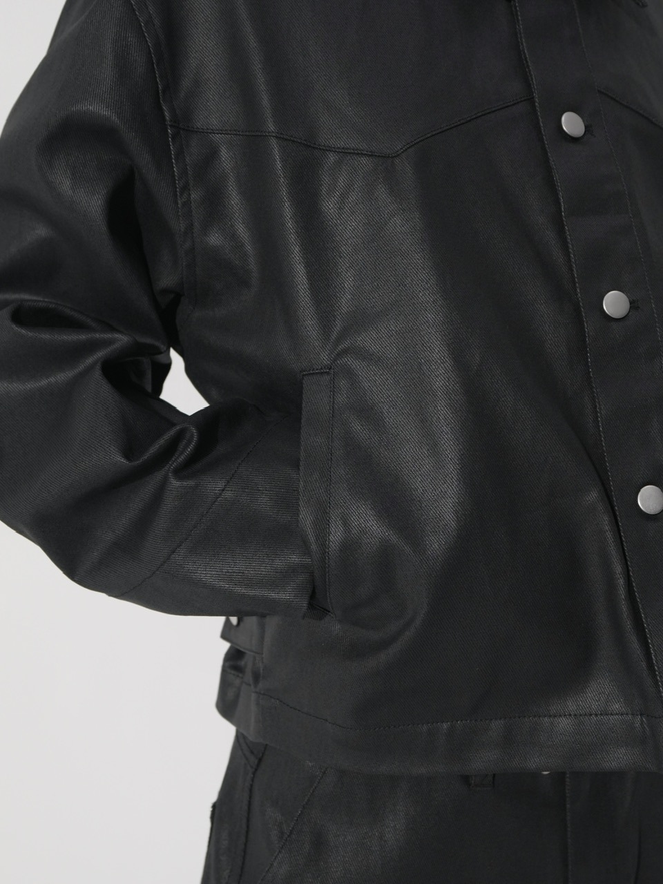 CS】coated denim jacket (black) | OUR BRAND,Chikashitsu +,CS