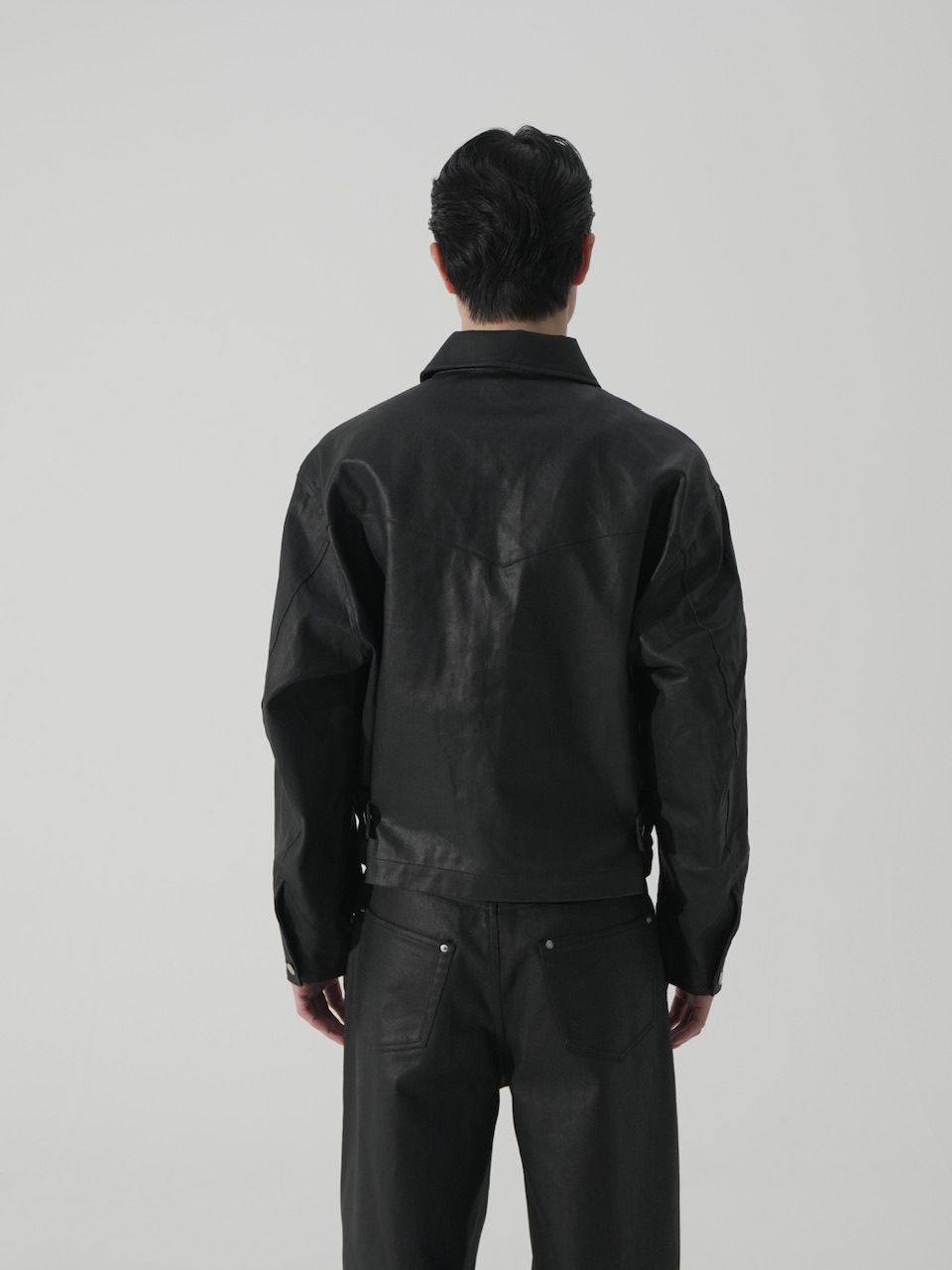 CS】coated denim jacket(black) | OUR BRAND,Chikashitsu +,CS