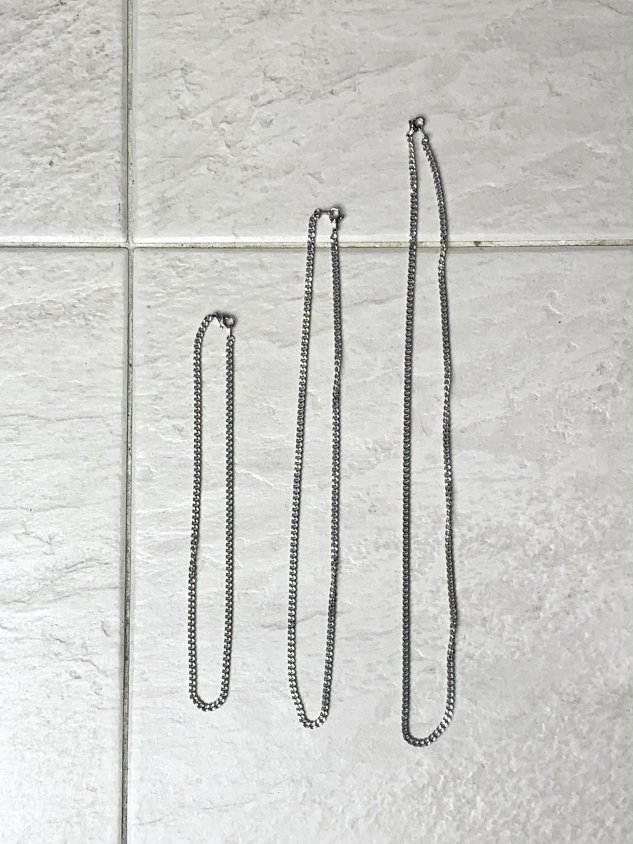 受注制【Chikashitsu +】set pearl chain necklace