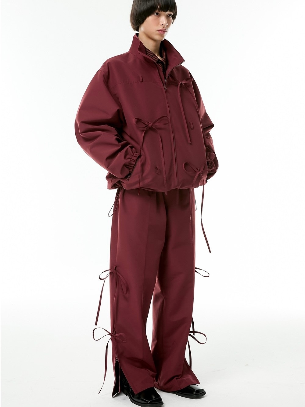 ★ESCSTUDIO★ribbon training jacket (navy)★正規品/直送料込 ESC STUDIO】ribbon training jacket | OUR BRAND,ESC STUDIO