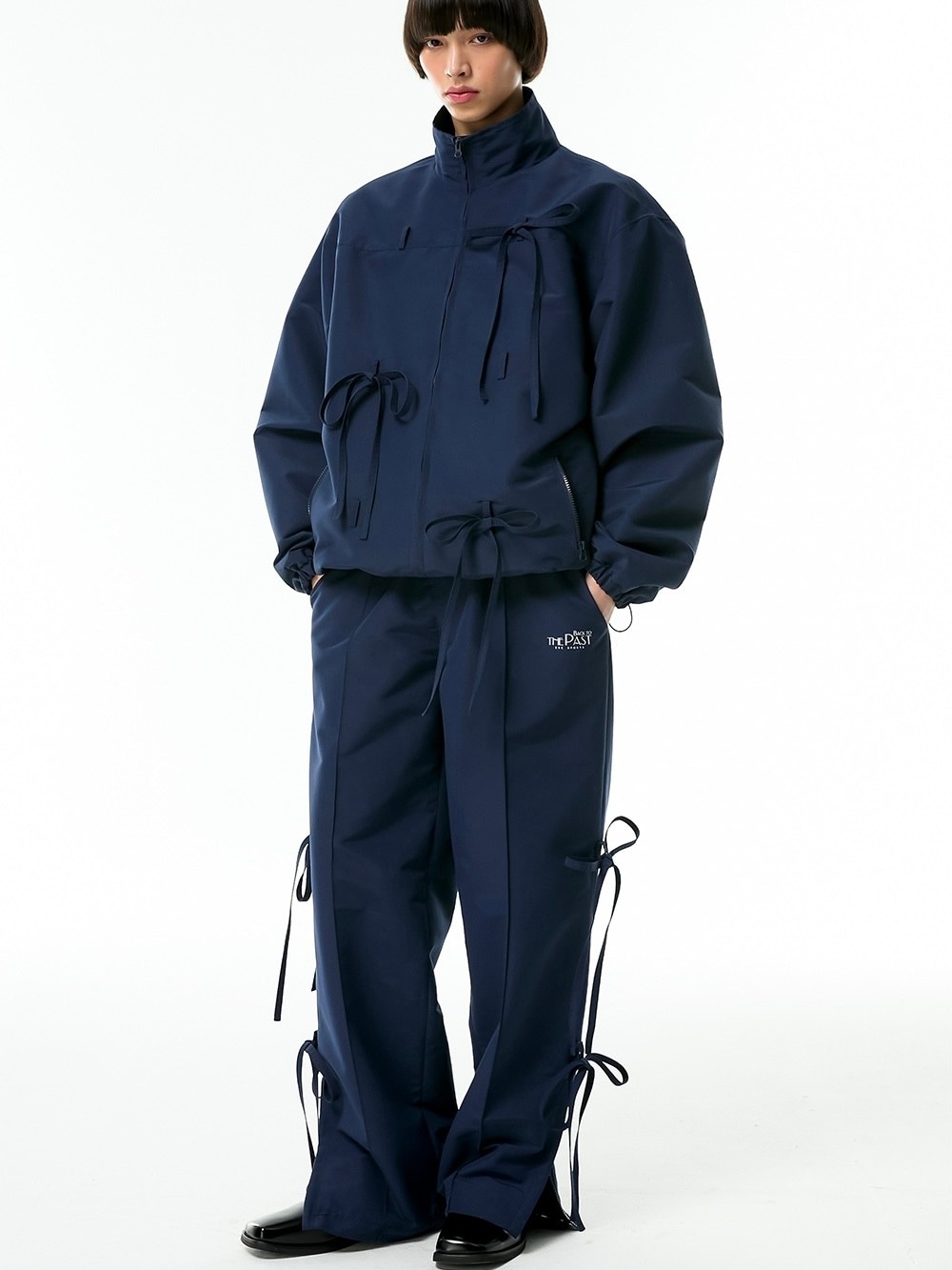 ★ESCSTUDIO★ribbon training jacket (navy)★正規品/直送料込 ESC STUDIO】ribbon training jacket | OUR BRAND,ESC STUDIO