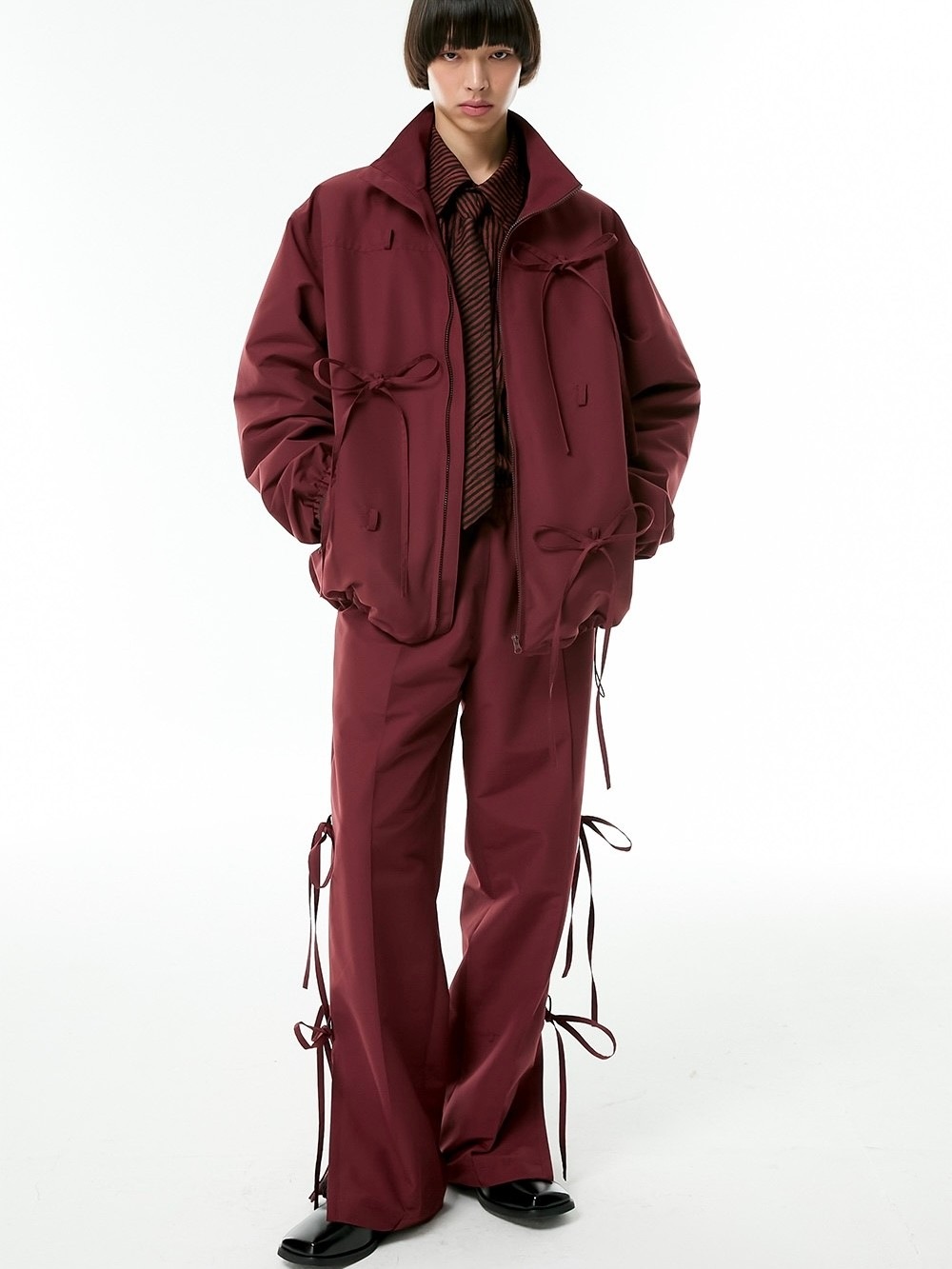 【ESC STUDIO】24SS★ ribbon training jacket ESC STUDIO】ribbon training jacket | OUR BRAND,ESC STUDIO