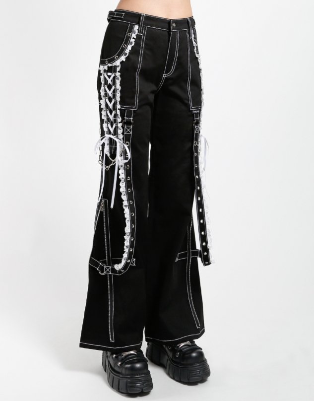 パンツ TRIPP NYC TRIPP NYC】 Studs Zip Gimmick Special Bondage Design Wide