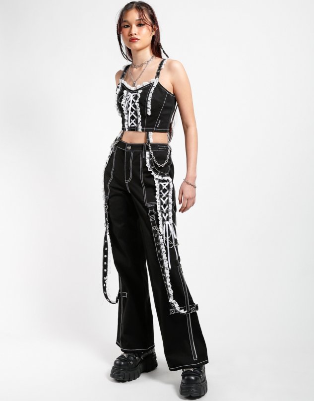 ファッション STREET DARK NYC】LOLITA TRIPP PANT BRAND OUR | [AF4380] パンツ