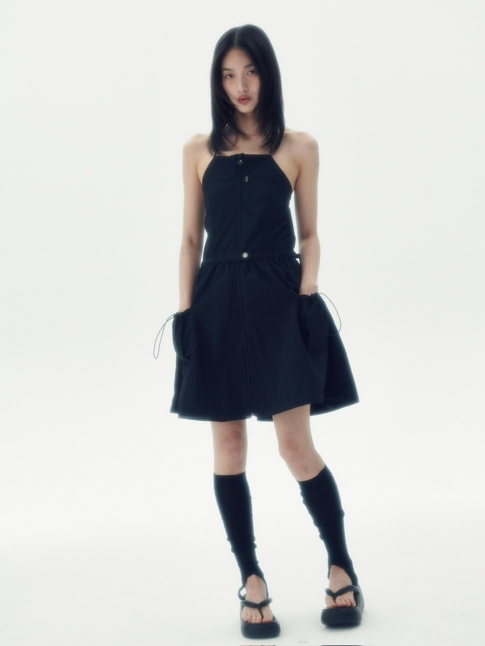 【runningHIGH】SLEEVELESS BALOON MINI DRESS