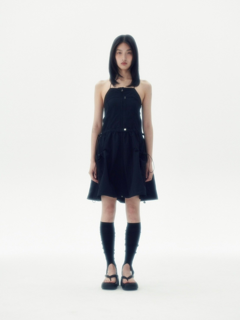 【runningHIGH】SLEEVELESS BALOON MINI DRESS