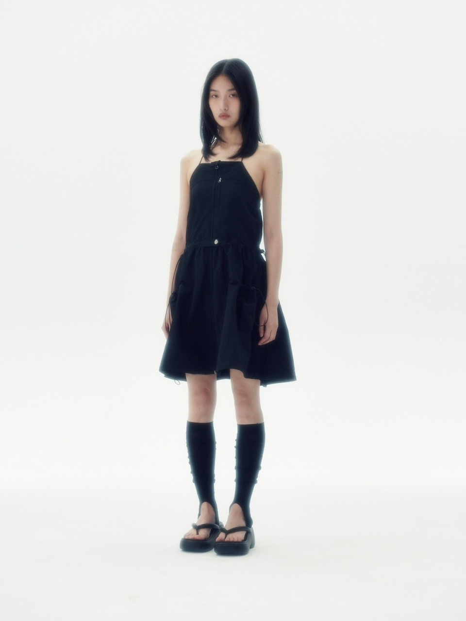 【runningHIGH】SLEEVELESS BALOON MINI DRESS
