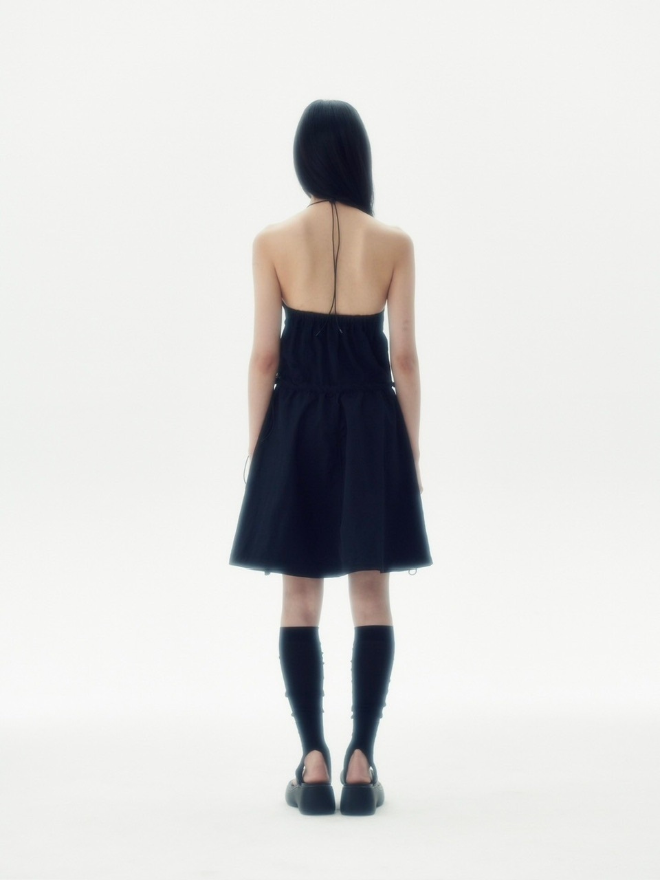 【runningHIGH】SLEEVELESS BALOON MINI DRESS