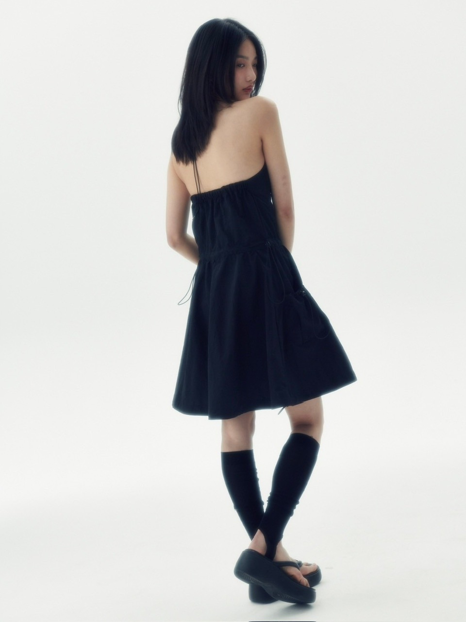 【runningHIGH】SLEEVELESS BALOON MINI DRESS
