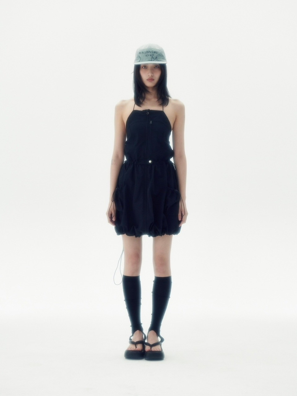 【runningHIGH】SLEEVELESS BALOON MINI DRESS