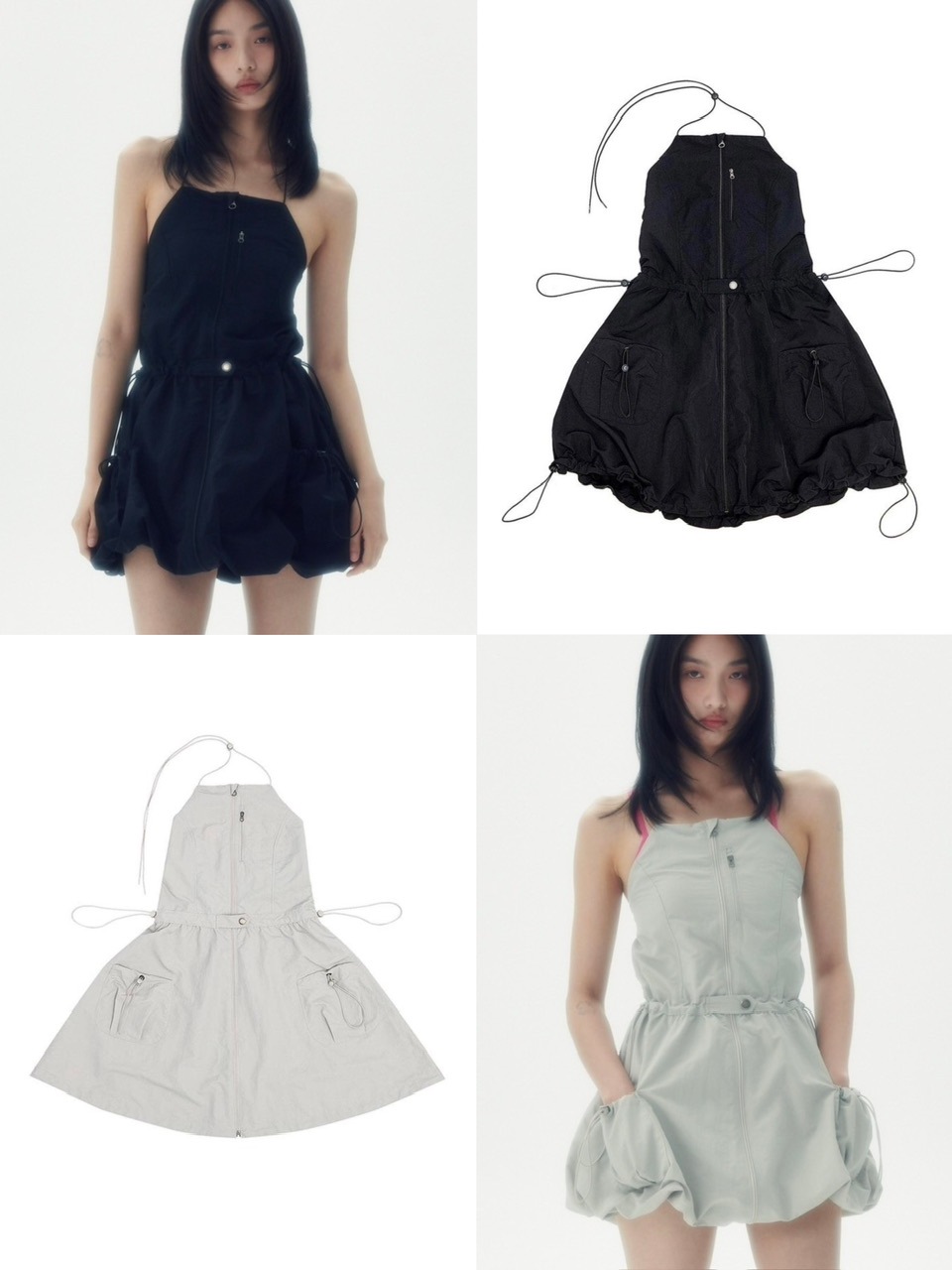 【runningHIGH】SLEEVELESS BALOON MINI DRESS