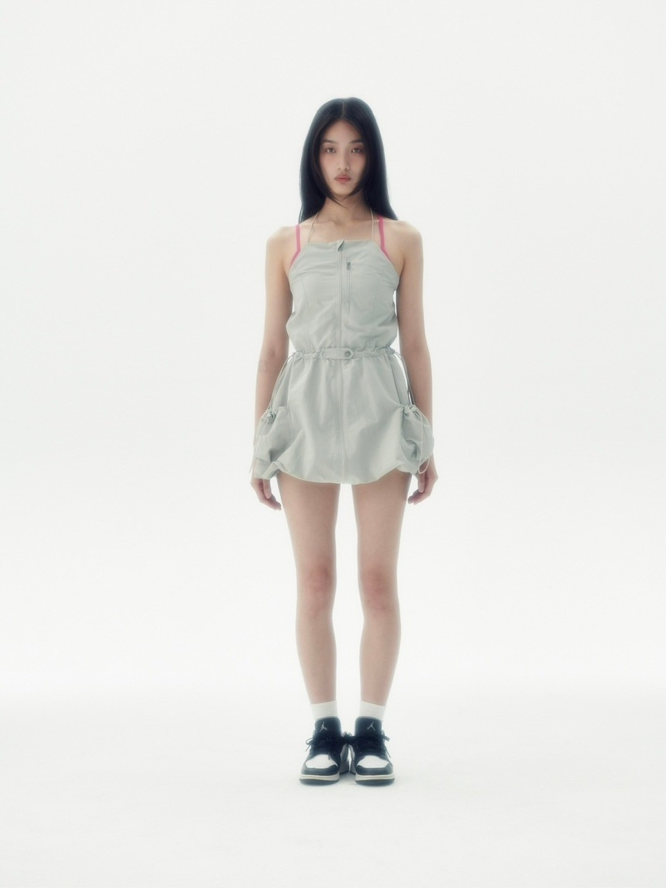 【runningHIGH】SLEEVELESS BALOON MINI DRESS