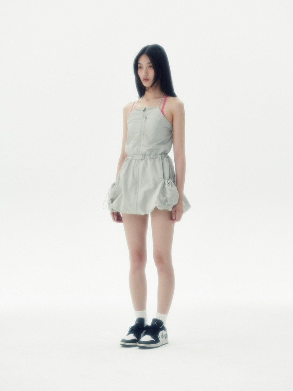 【runningHIGH】SLEEVELESS BALOON MINI DRESS