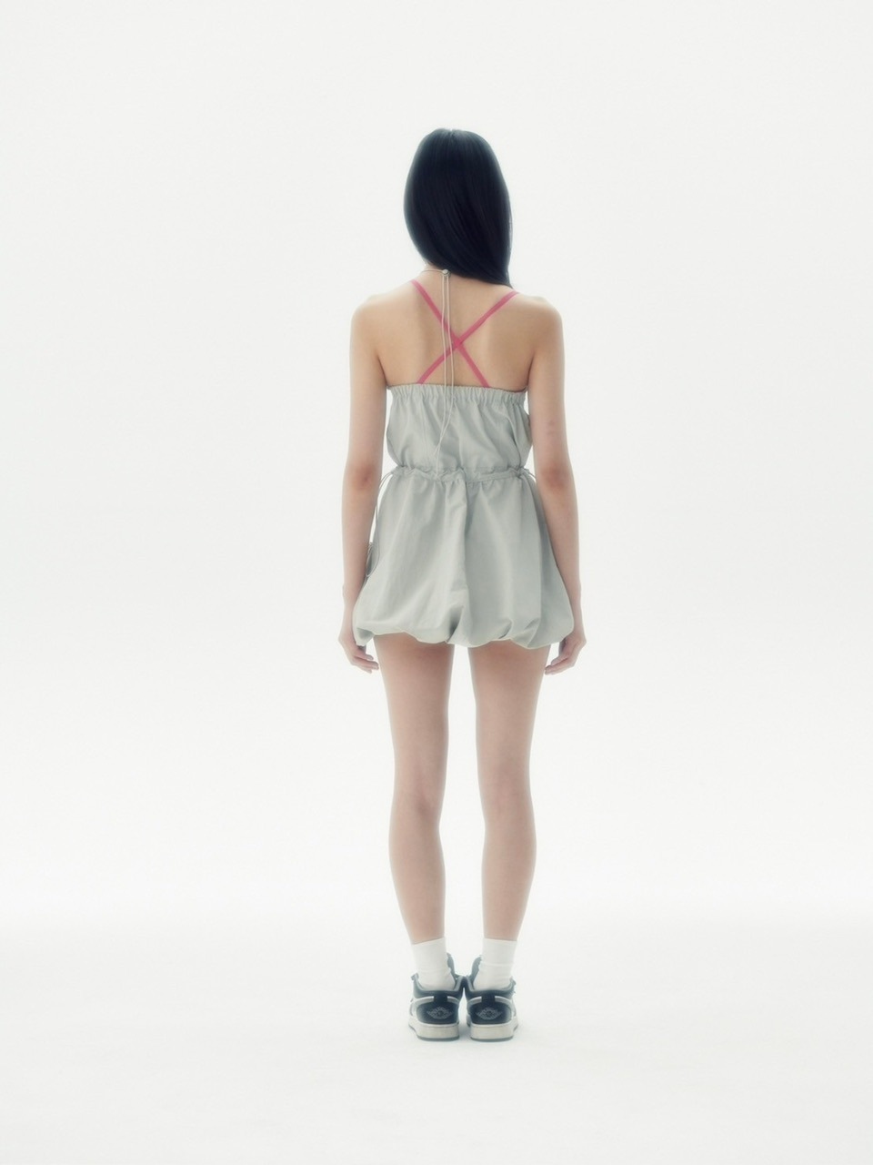 【runningHIGH】SLEEVELESS BALOON MINI DRESS